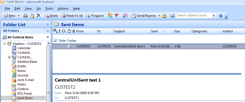 CentralUniSent testing - picture 2