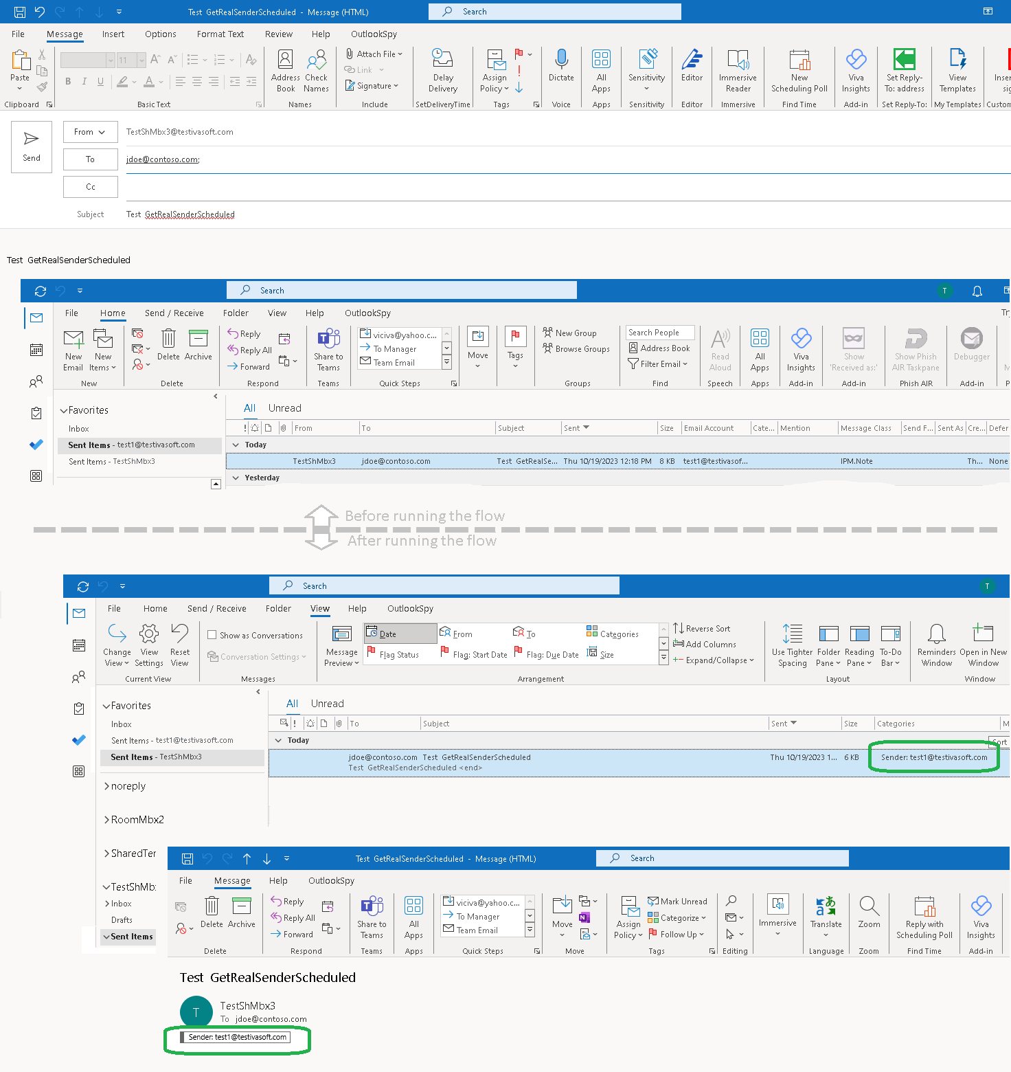 GetRealSenderScheduled flow