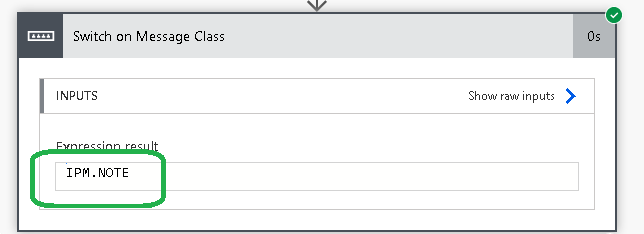 GetMessageClass flow testing Picture